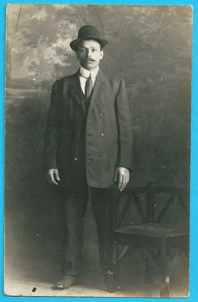 Fotografía Postal Original Años '20 - Joven Hombre En Chaqueta Y Corbata - 19973