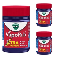 Vicks Xtra-Strong Vapo_rub Relief Ointment Balm for All Age Group [Pack of 3]