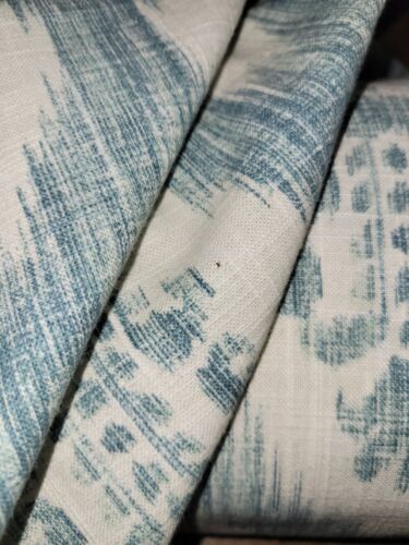 Hedgerow in Robins Egg BTY 54" Wide P Kaufmann 100% Cotton Slub - Picture 3 of 3