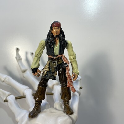 Disney Pirates of the Caribbean Jack Sparrow Used 4'' Zizzle Action Figure