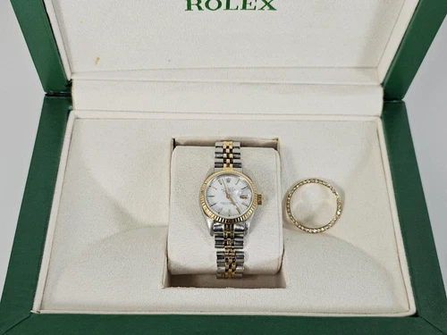 1991 Rolex 69173 18K Stainless Steel Oyster Perpetual Diamond Bezel (ML1078926)
