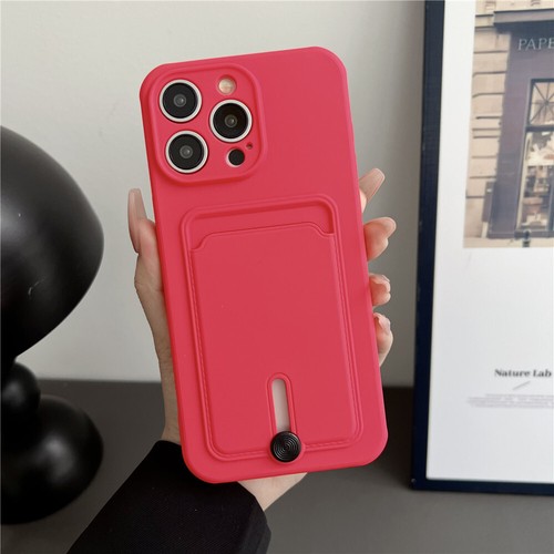 For iPhone 15 14 13 12 11 Pro Max XS 8 Plus Shockproof Card Slot Case TPU Cover - Picture 23 of 27