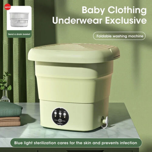 Portable Washing Machine 4.5L Mini Dehydratable Dormitory Sock Underwear Panties - Picture 4 of 25