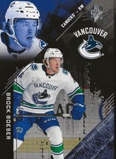2017-18-UD  SPX HOCKEY  -BROCK BOESER  ROOKIE CARD #/298 VANCOUVER CANUCKS NICE!