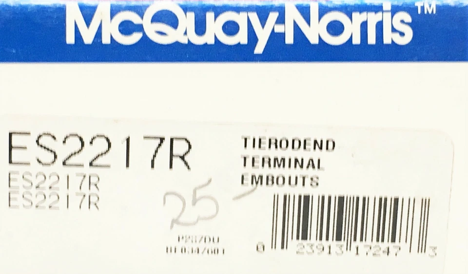 Extremo de varilla de amarre de dirección McQuay-Norris ES2217R NOS Foto 3 de 3