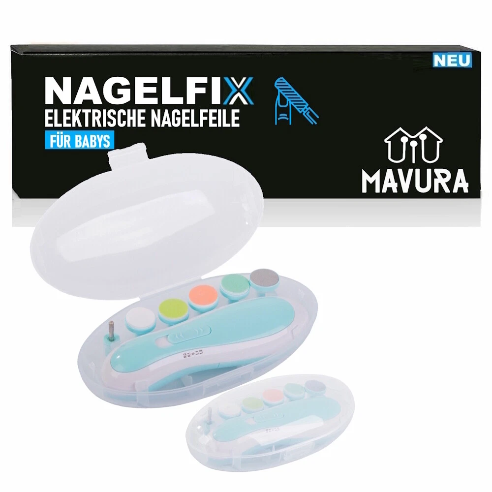 Nagelfix Electric Nail File Baby Nail Trimmer Nail Clipper Nail Scissors Set