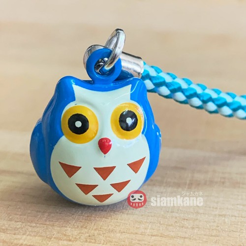 Lucky Owl Japanese Bell 2 cm. Lucky and Clever Amulet - 第 8/9 張圖片