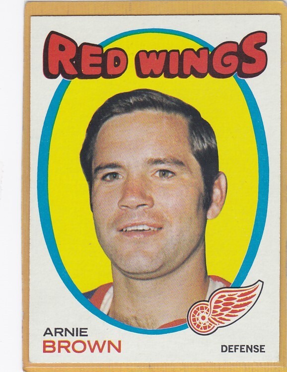 1971-72 TOPPS HOCKEY ARNIE BROWN #14 RED WINGS EXMT *A9217