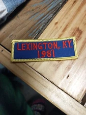 Lexington Kentucky 1981 Tab Patch
