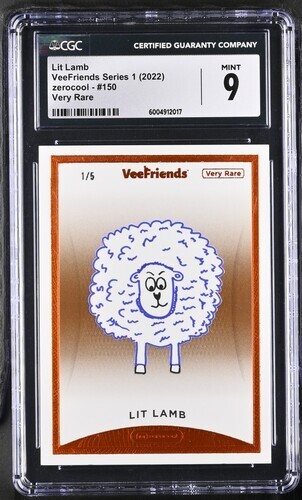 VeeFriends- Lit Lamb - Very Rare #150 - Graded 9 - Picture 1 of 2