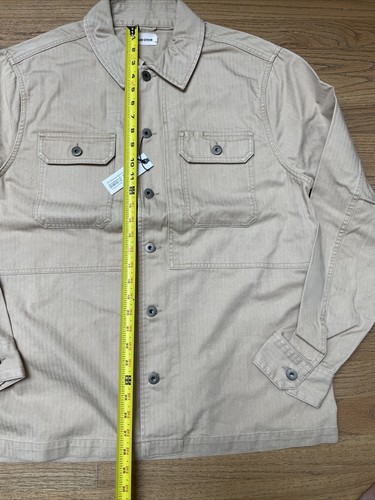 TAYLOR STITCH The Reserve in Khaki Herringbone Shirt Jacket Sz XL 44 NWT $188 - Picture 7 of 8
