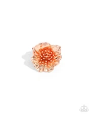 Paparazzi Antique Adornment - Copper -Petals & Copper Studs - Ring