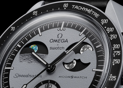 Omega X Swatch Moonswatch Mission To The Earthphase SO33M700 Omega X Swatch Moonswatch Mission To The Earthphase SO33M700