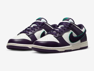 Nike Dunk Low Retro Chenille Swoosh - Grand Purple - Size 8 Men s / 9.5 Women s