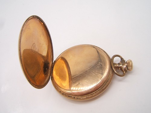 WALTHAM HUNTER CASE POCKET WATCH GOLD FILED 20 YEAR CASE 15J RUNNING - Picture 7 of 13