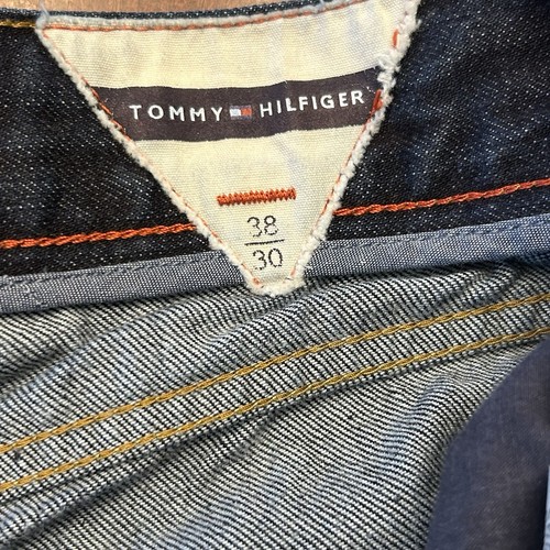 Tommy Hilfiger Jeans Mens Size W36 L26 Dark Wash Button Fly Denim Pants - Picture 7 of 12