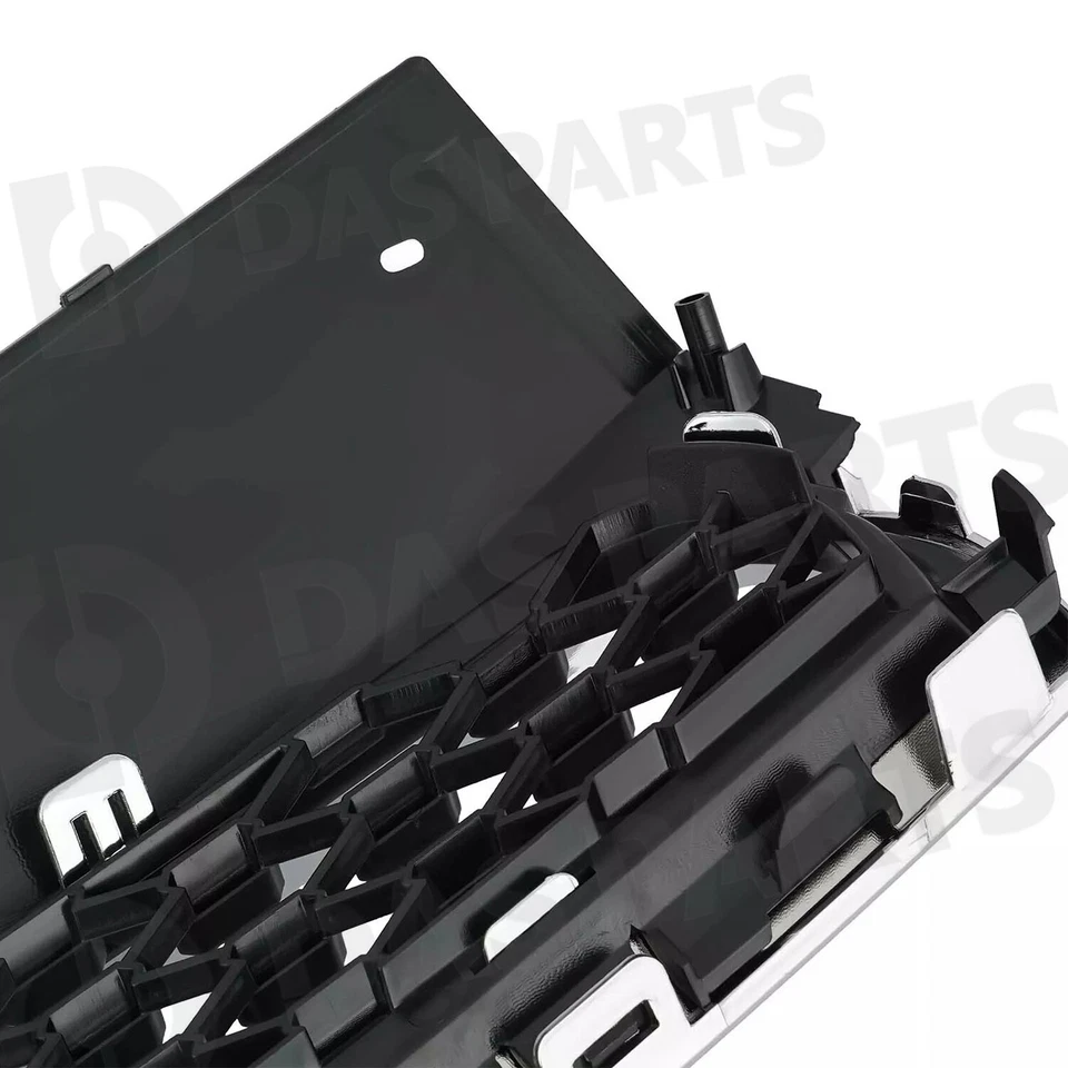 Front Bumper Upper Lower grille For 2010-2015 Chevrolet Equinox W/Chrome Package - Image 3 of 4