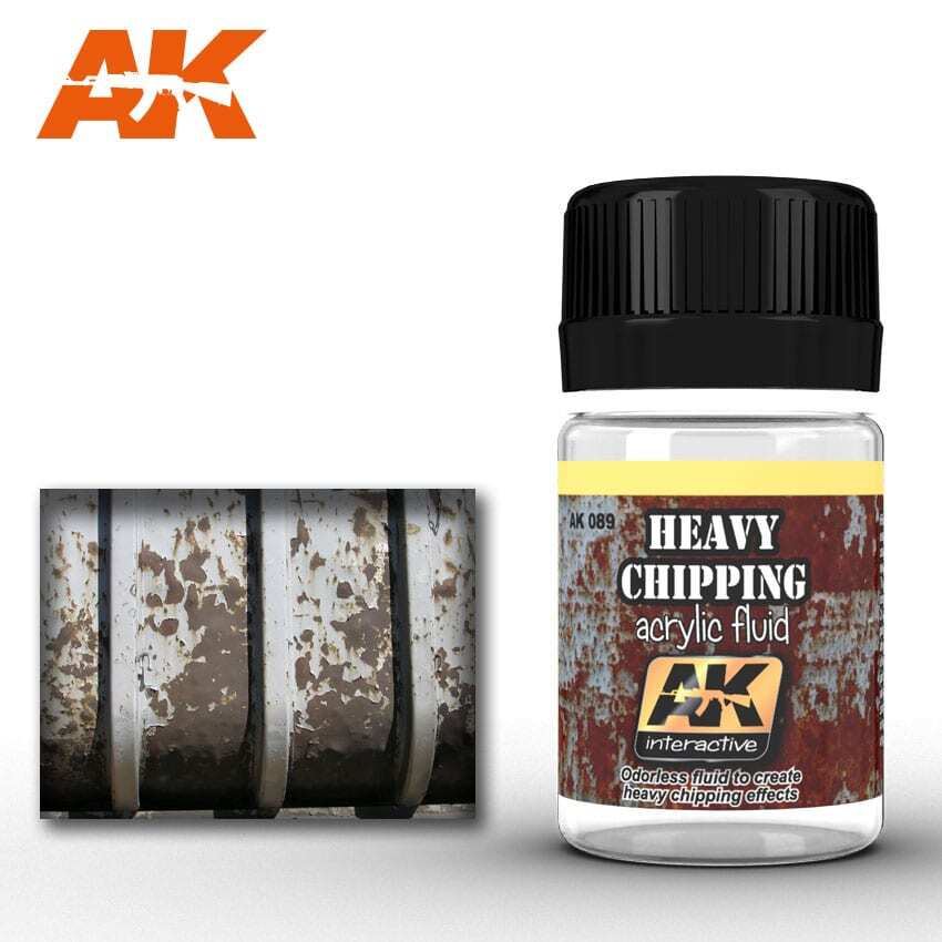 Heavy Chipping Effects Acrylic Fluid 35ml AK Interactive - AK089