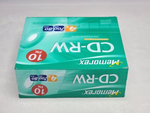 Memorex CD-RW 10 Pack 4X 700MB 80 Min Compact Discs Rewritable - New - Picture 4 of 6