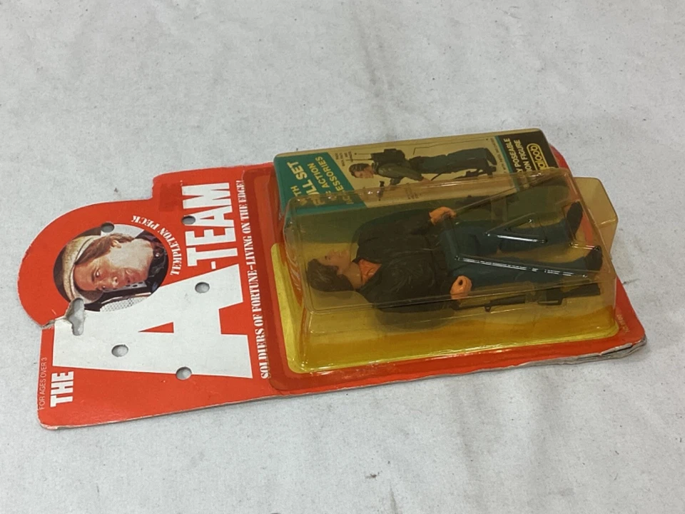 NUEVO 1984 De Colección Galoob A Team Pmpleton Peck Cara Figura Sellada Sin usar, en caja Cardada RARO Foto 3 de 4