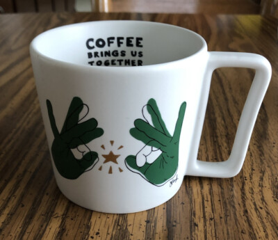 Starbucks Coffee Mug Limited Edition 12 Oz 3.5 Tall Coffee Brings Us  Together | eBay