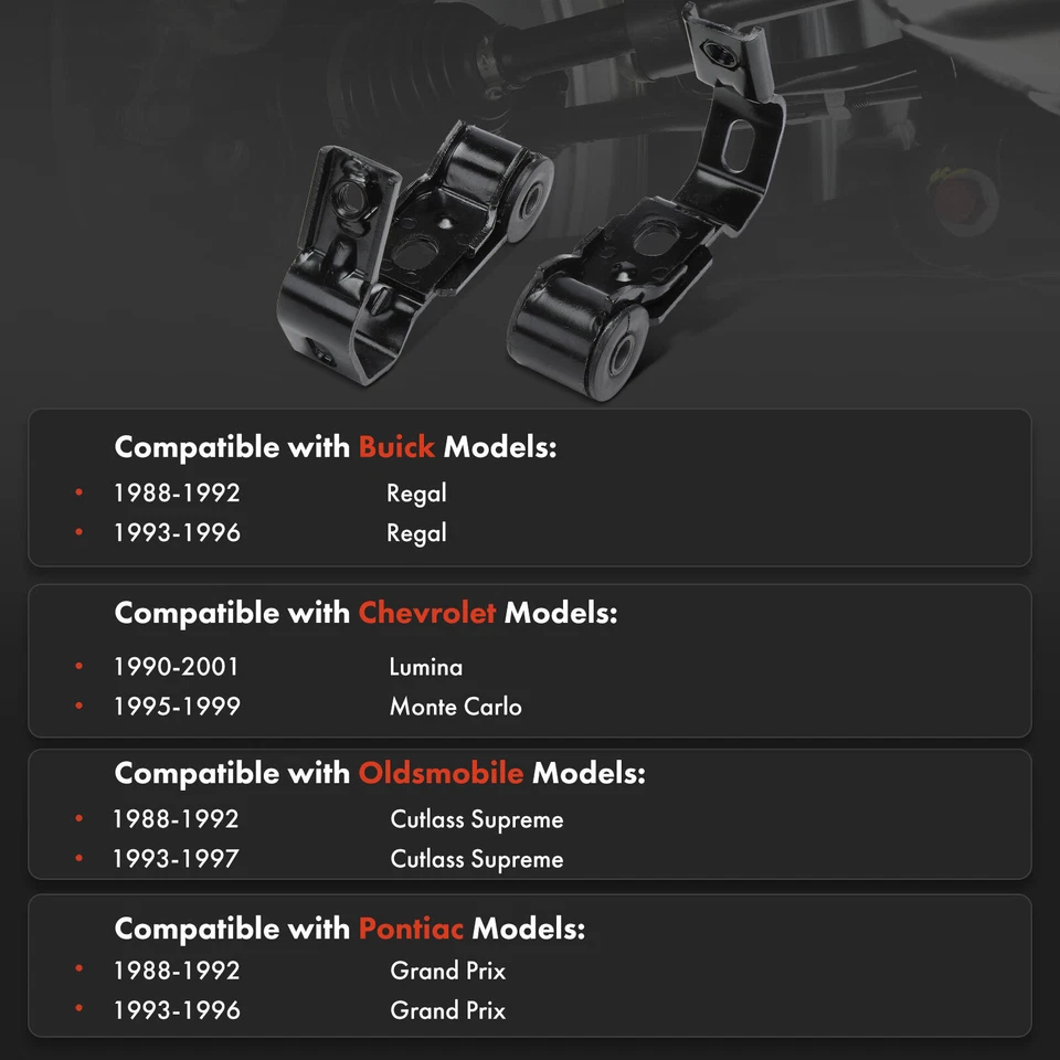 2x Eslabones de barra estabilizadora para Chevrolet Lumina Buick Olds Pontiac trasero izquierdo y derecho Foto 2 de 4