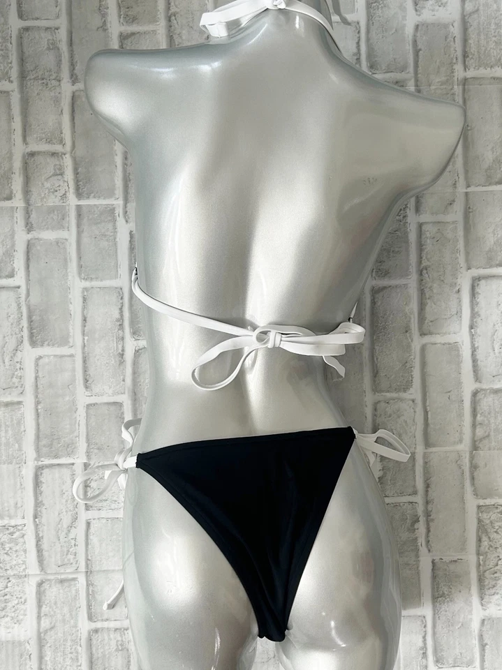 全新无标签 粉色 Frankies 比基尼 Cape May 比基尼上衣和迷迭香比基尼底部 2 件 XL — 第 2/4 张图片