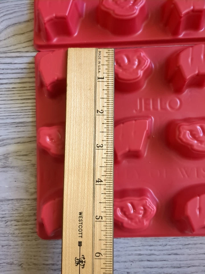 Jello Jigglers Mold Wisconsin Badgers X2  Madison College Graduation Party UWM - Image 4 of 4