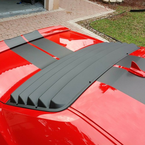 For 2008-2023 Dodge Challenger Rear Window Louvers Scoops Windshield Sun Shade - Picture 7 of 13