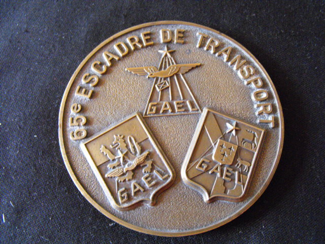 Coupelle FIA Métal Argenté – 65e Escadre De Transport – Aviation Française 1985