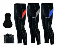 New Mens Cycling Padded Tights Thermal Winter Biking Stretchable Bicycle Trouser