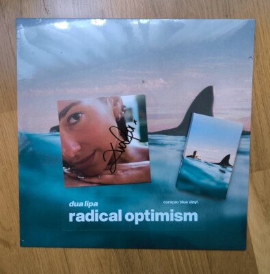 Dua Lipa Radical Optimism 1LP Curacao Blue Vinyl 2024 + Signierte Art Card + MC