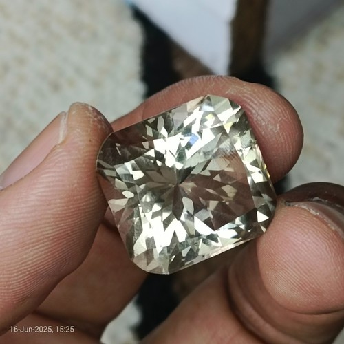 50 Carats Natural Golden Topaz Loose Gemstone for Pendant Jewelry Making - Picture 3 of 16