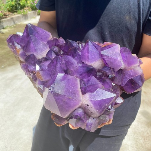 17,9 Pfund natürlicher Amethyst Geode Quarz Cluster Kristall Probe Heilung - Bild 2 von 8