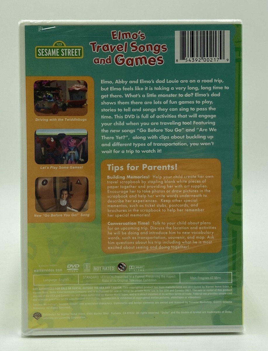 Sesame Street: Elmo's Travel Songs and Games (DVD, 2011