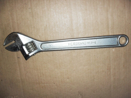 HERBRAND No21-12  ADJUSTABLE WRENCH MADE IN USA - 第 1/8 張圖片
