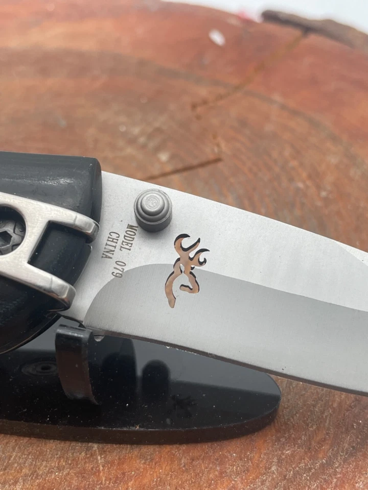 NOS Browning 079 Single blade Liner Lock w/Clip in box w/papers--3278.24 - Image 3 of 4