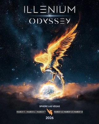 Illenium Odyssey Sphere Las Vegas March 2026 Concert Poster