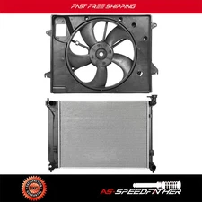 Radiator and Cooling Fan Assembly For 2015-2017 Hyundai Sonata 2.4L Replacement