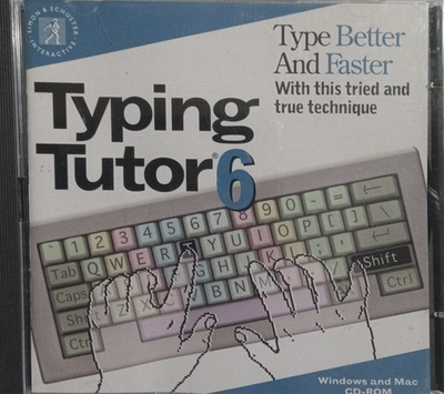 Typing Tutor 6 Type Better and Faster, by Simon & Schuster, Win
