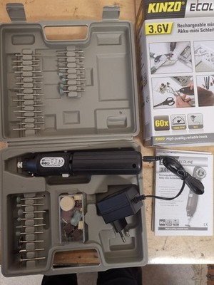 Dremel Kinzo ecoline  mit Koffer  60 teile Akku Rechargeable Neu OVP