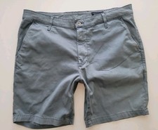 MINT AG Adriano Goldschmied The Wanderer Sz 35 x 8.5" SLIM Trouser Shorts GRAY