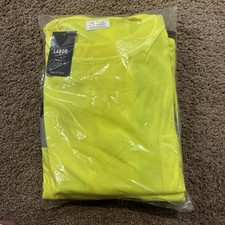 ProtectX High Visibility Reflective Long Sleeve T-Shirt Med Yellow 3 Pack