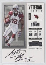 2017 Panini Contenders Veteran Ticket John Brown #392 Auto d4v