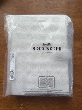 NWT Coach Notebook In Signature Canvas White/Chalk CZ198