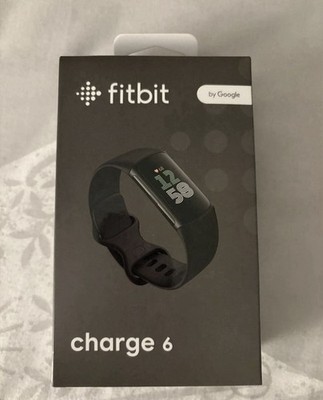 Brandneu Fitbit Charge 6 Obsidian/Schwarz Fitness Aktivitätstracker