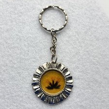 Vintage Sunflower Pendant Keychain Key Chain Ring