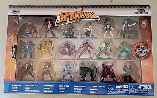 Jada Toys Nano Metalfigs Marvel Spider-man Diecast Figures 18 Pack Series 8 New