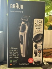 *Braun Beard Trimmer 5 Cordless & Rechargeable & ProGlide Razor BT5260