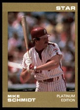 Mike Schmidt 1988 Star Platinum #NNO Phillies MLB READ FREE SHIP AutographDen
